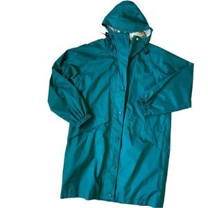 L. L. BEAN VTG Teal Green Rain Jacket
